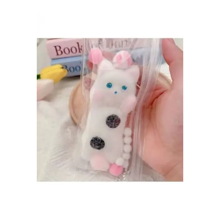 Taba Renkli Kedicik Model Squishy Jel Stres Oyuncağı