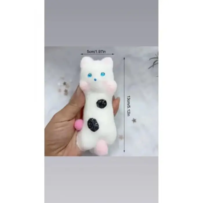 Taba Renkli Kedicik Model Squishy Jel Stres Oyuncağı