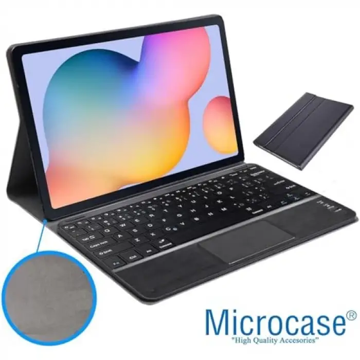 Tablet, Xiaomi Pad 7 Uyumlu Bluetooth Touchpad Klavye+Bluetooth Mouse+Standlı Kılıf-BKK7