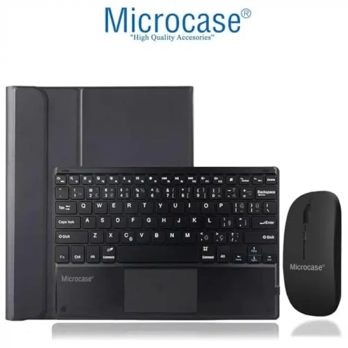 Tablet, Xiaomi Pad 7 Uyumlu Bluetooth Touchpad Klavye+Bluetooth Mouse+Standlı Kılıf-BKK7
