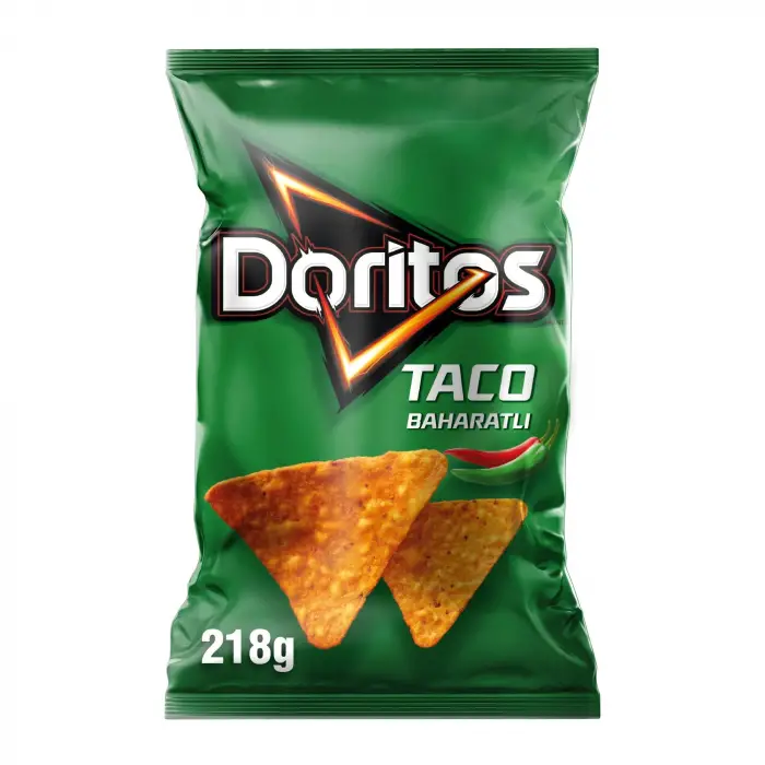 Taco Baharatlı Mısır Cipsi Mega Boy 218 g