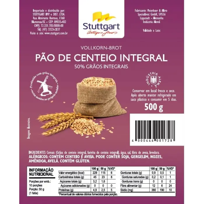 Tam Tahilli Çavdar Ekmeği 500 G
