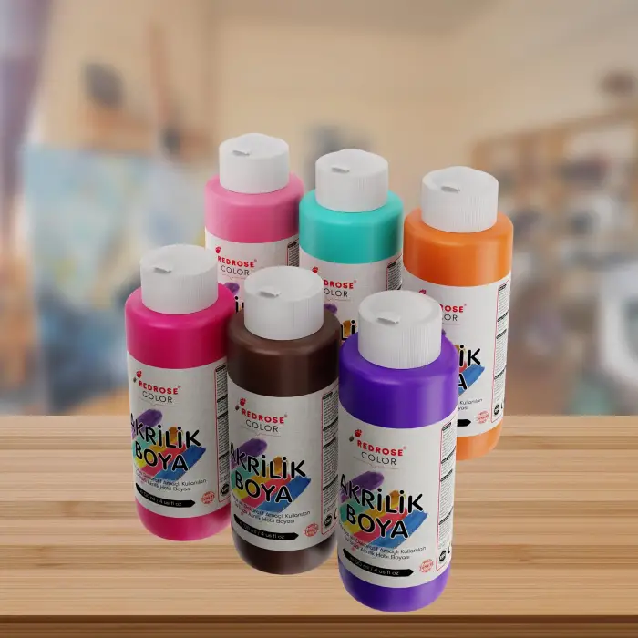 Tamamlayıcı Renkler Akrilik Boya 6lı Set 6x120 ml