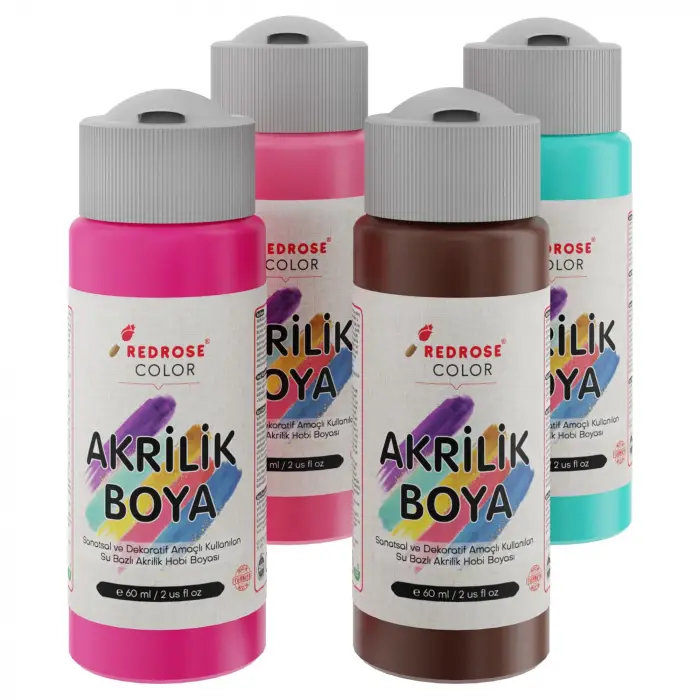 Tamamlayıcı Renkler Akrilik Boya Set, 4x60 ml, 4lü