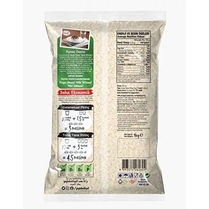 Tane Tane Pirinç 1 kg