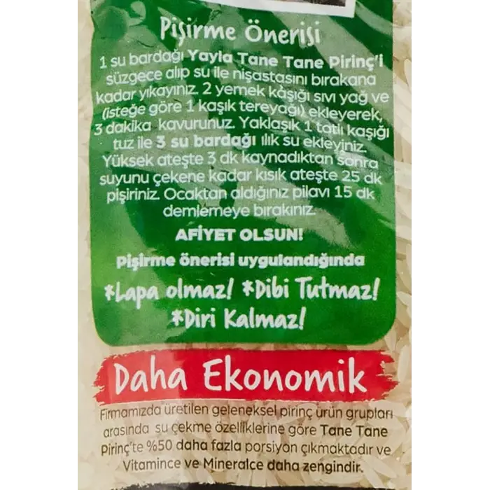 Tane Tane Pirinç 1 kg