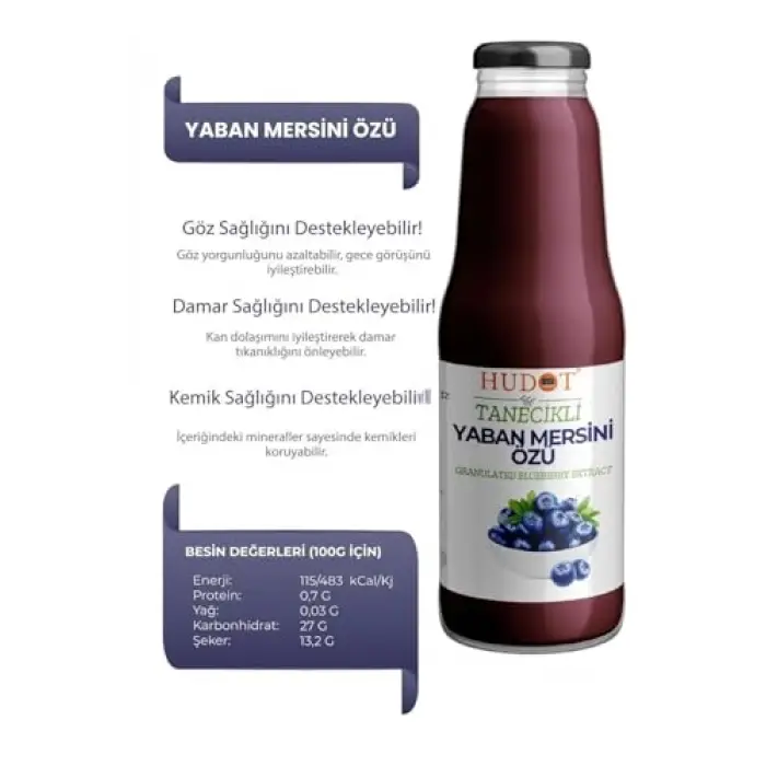 Taneli Yaban Mersini Özü; 1400 g, Gurme Premıum