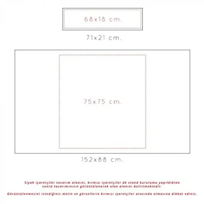 Tanıtım Standı Oval Baskı Hariç