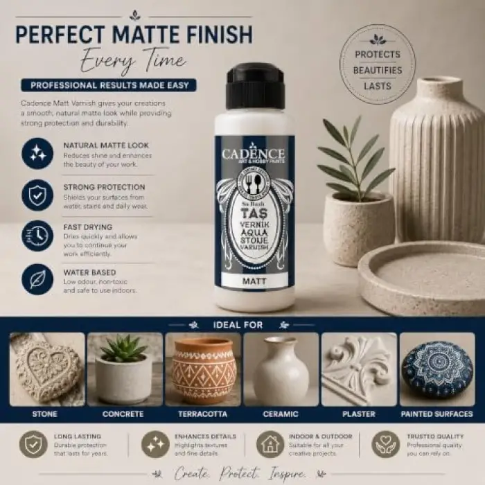 Taş Vernik Mat 500 ml