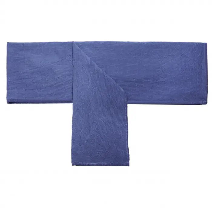 Taşlanmış Indigo Denim Pamuk Runner