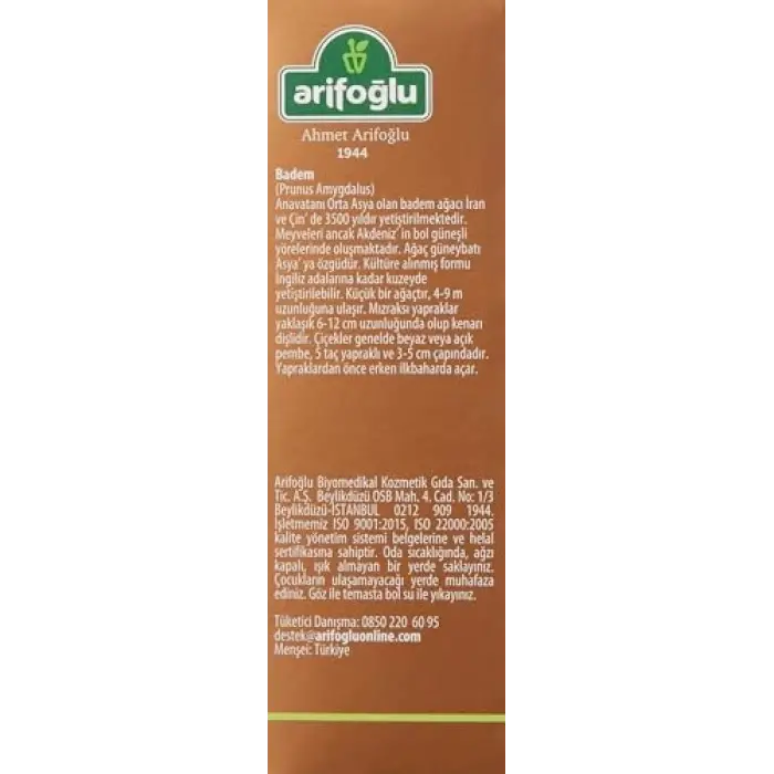 Tatlı Badem Yağı, 50 ml