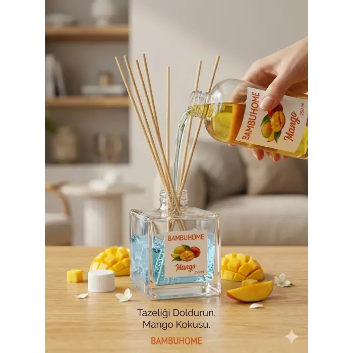 Tatlı — Çubuklu Oda Kokuları için Yedek Mango Fresh 250 ML