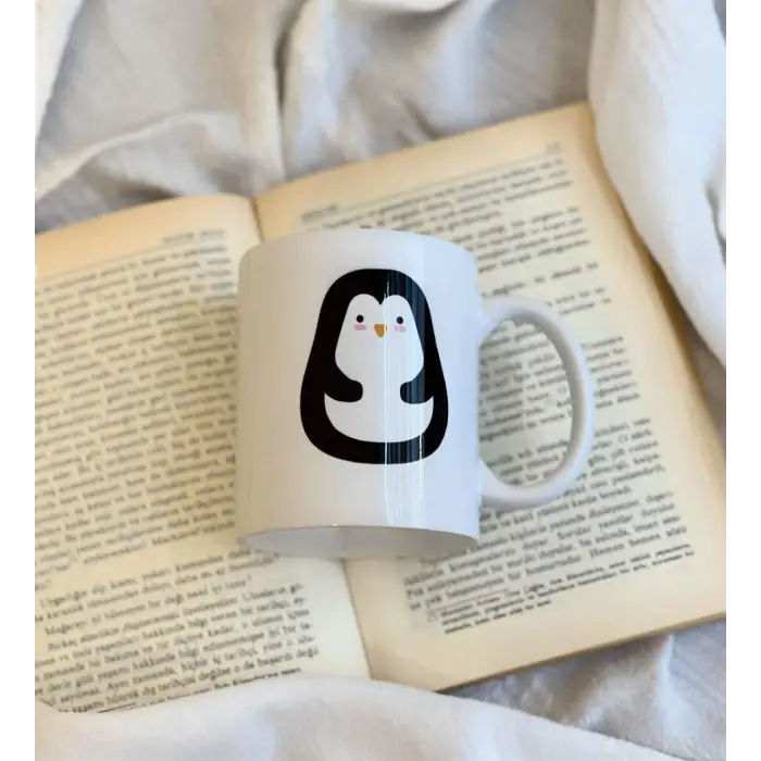 Tatlı Penguen Tasarımlı Kupa