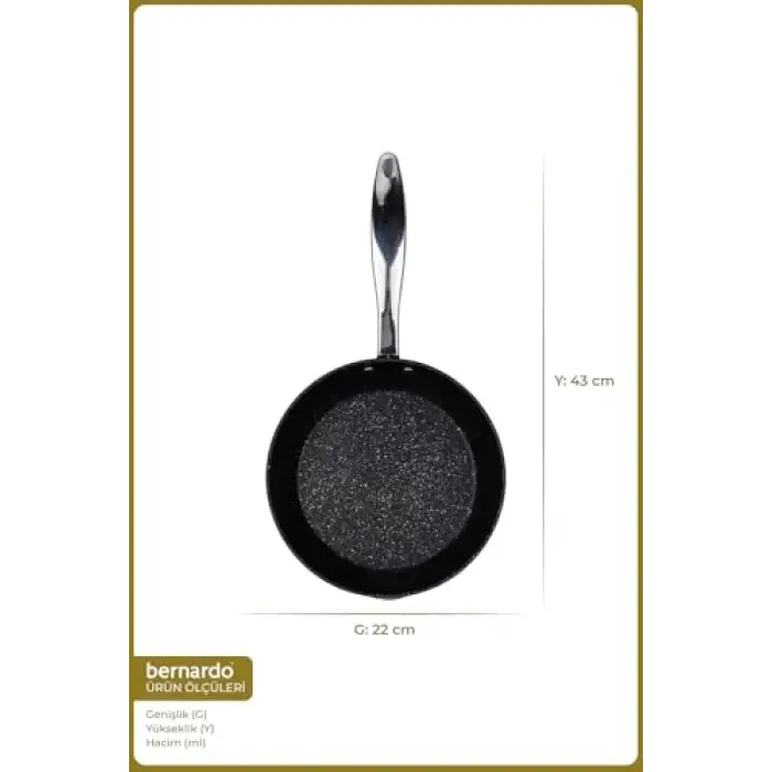 Tava, Chef Line Granit Siyah 22 cm