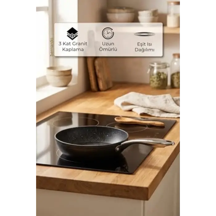 Tava, Chef Line Granit Siyah 22 cm