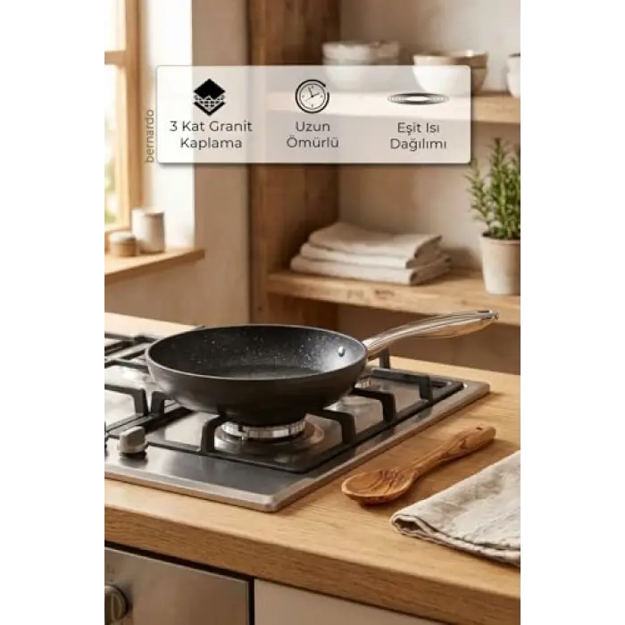 Tava, Chef Line Granit Siyah 24 cm