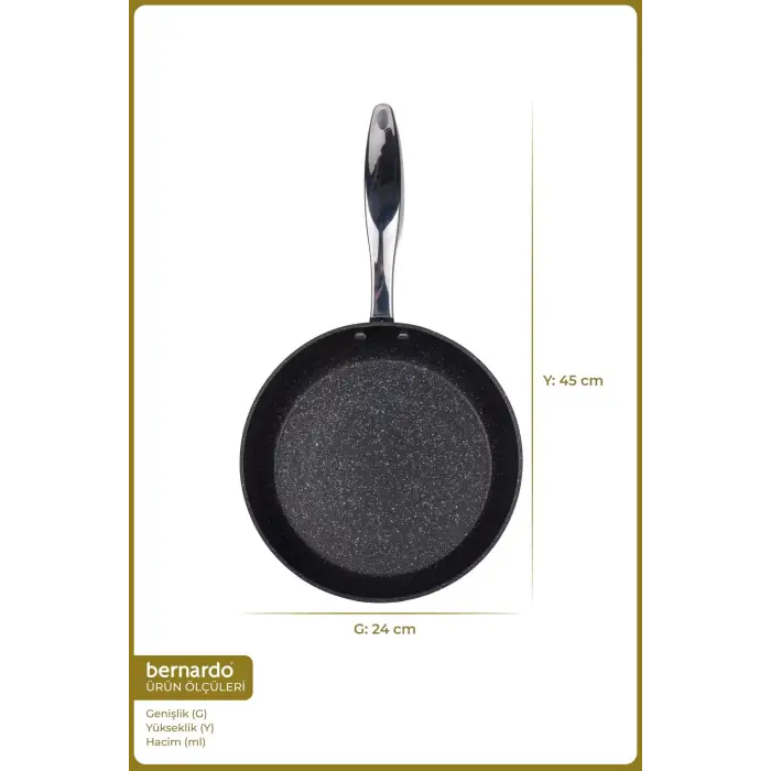 Tava, Chef Line Granit Siyah 24 cm