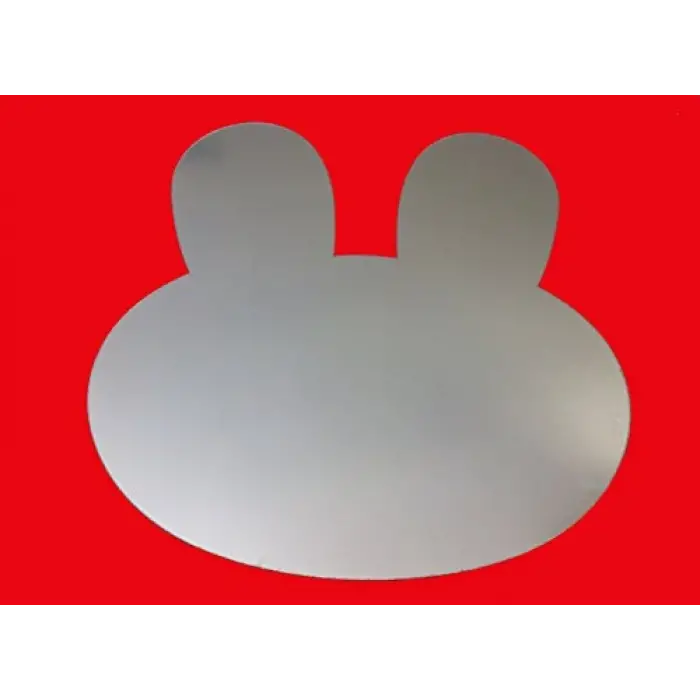 Tavşan Şekilli Aynalı Duvar Süsü sticker