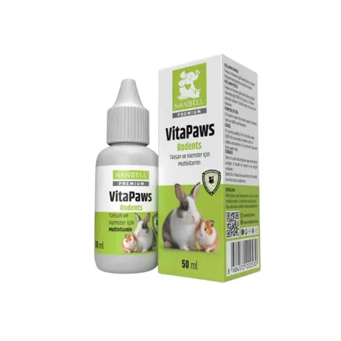 Tavşan ve hamster multivitamini, 50 ml