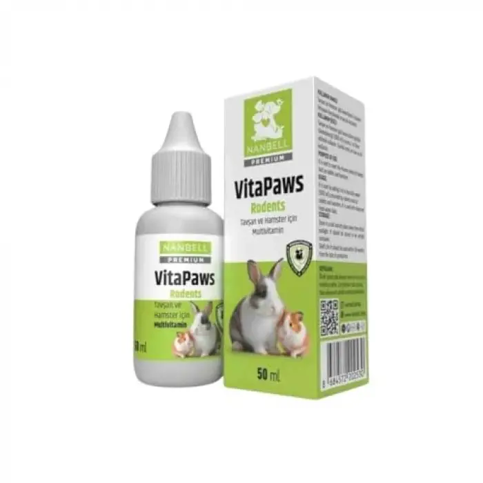 Tavşan ve hamster multivitamini, 50 ml