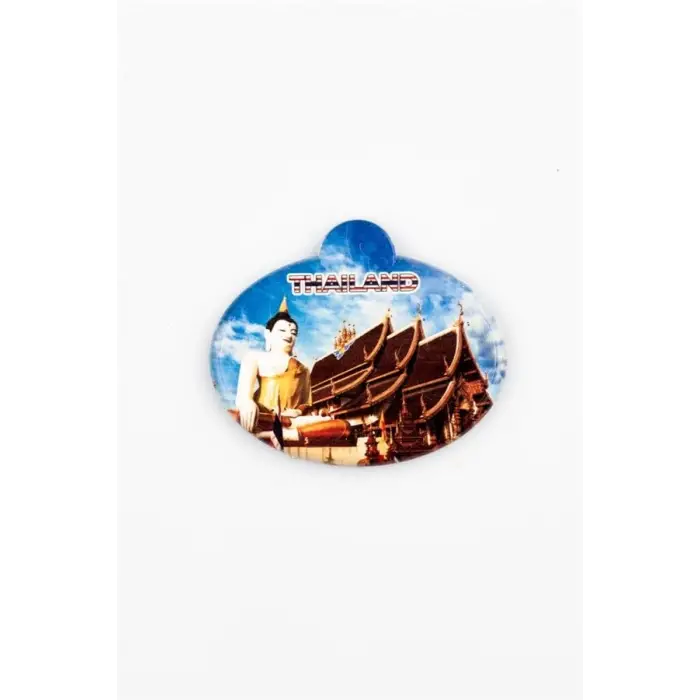 Tayland Buda Temalı Oval Magnet
