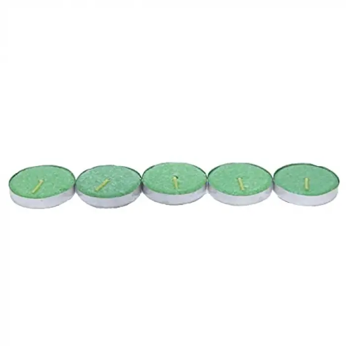 Tea Lights Yeşil Mum 5Ad