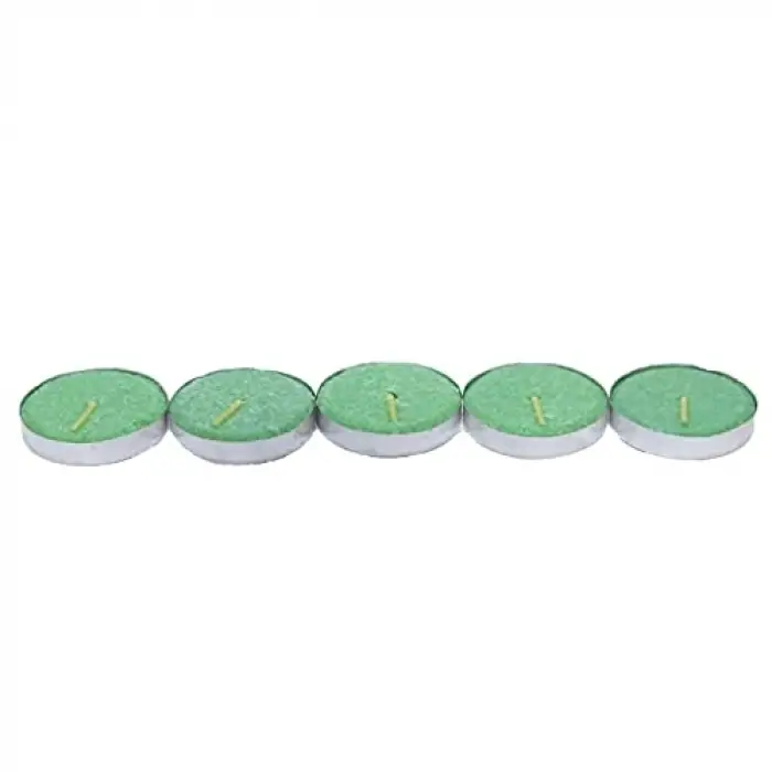 Tea Lights Yeşil Mum 5Ad