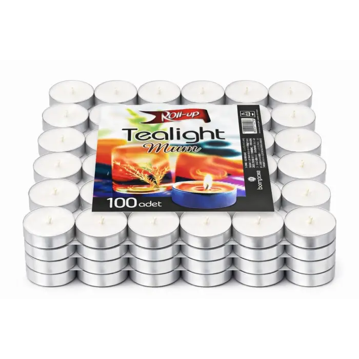 Tealight Mum 100 Adet Beyaz