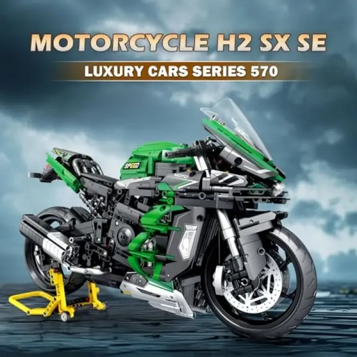 Technic 570 Ninja H2 SX SE Motor Yaratıcı Yapı Blok Seti Building Blocks - 2088 Parça