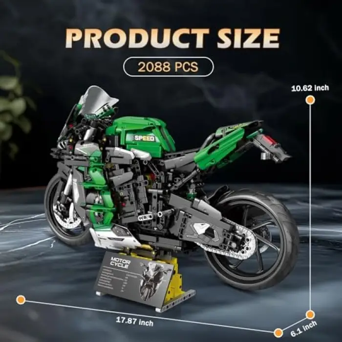 Technic 570 Ninja H2 SX SE Motor Yaratıcı Yapı Blok Seti Building Blocks - 2088 Parça