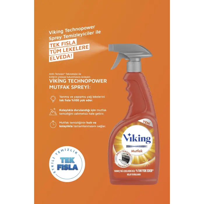 Technopower Mutfak Spreyi 750 ml (2 paketi)