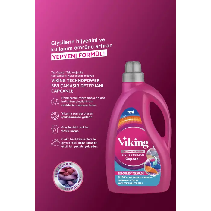 Technopower Sıvı Çamaşır Deterjanı Capcanlı 2.7 L