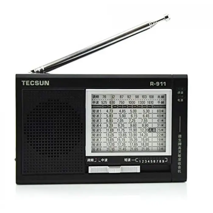 Tecsun R-911 Dünya Radyosu, Siyah