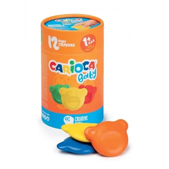 Teddy Bebek Crayons, 12li, +1 Yaş