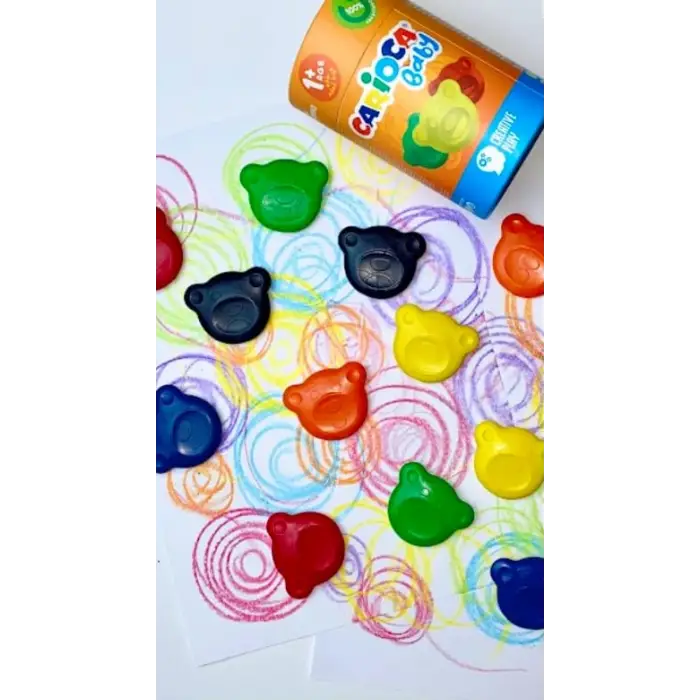 Teddy Bebek Crayons, 12li, +1 Yaş