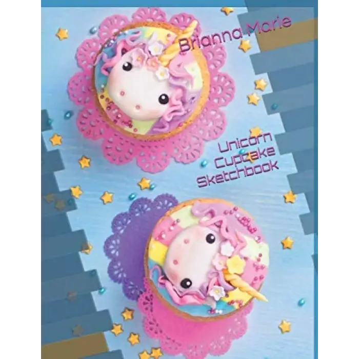 Tek Boynuzlu At Cupcake Çizim Defteri