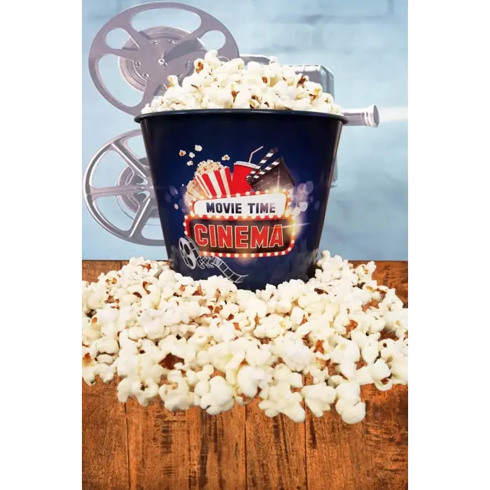 Tek ebat sinema tipi mısır cips atıştırmalık kovası
