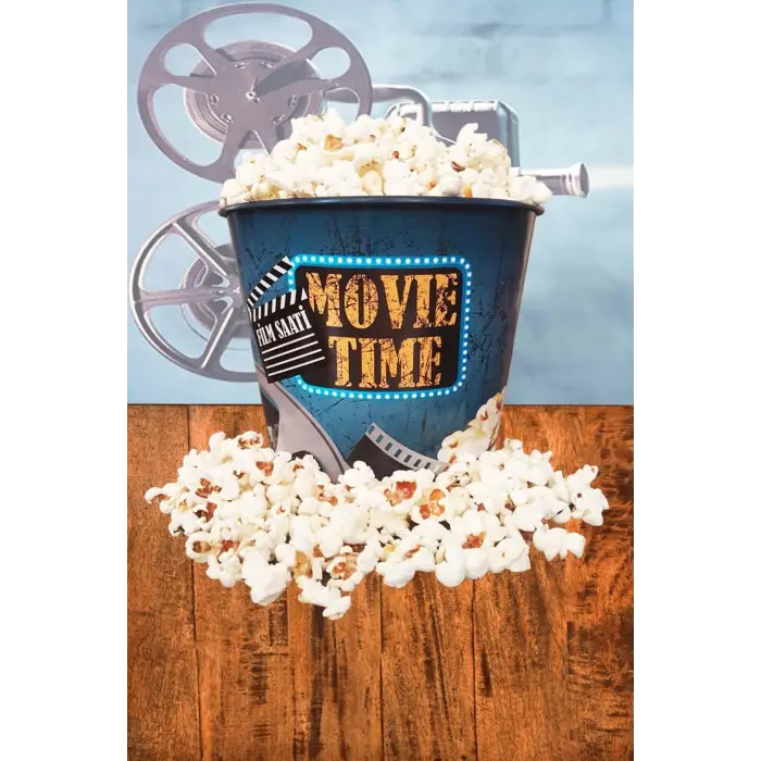 Tek ebat sinema tipi mısır cips atıştırmalık kovası