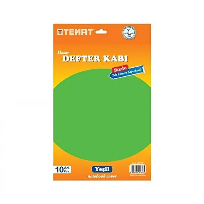 Tek Kenarı Yapışkanlı Defter Kabı Mavi