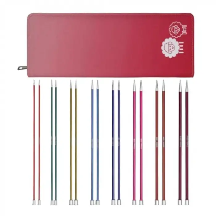 Tek uçlu örgü iğnesi seti – Zing (25 cm) – 2,50 – 6,00 mm