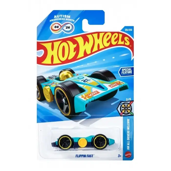 Tekli Oyuncak Araba Flıppın Fast JJJ88 (Kısa Kart)