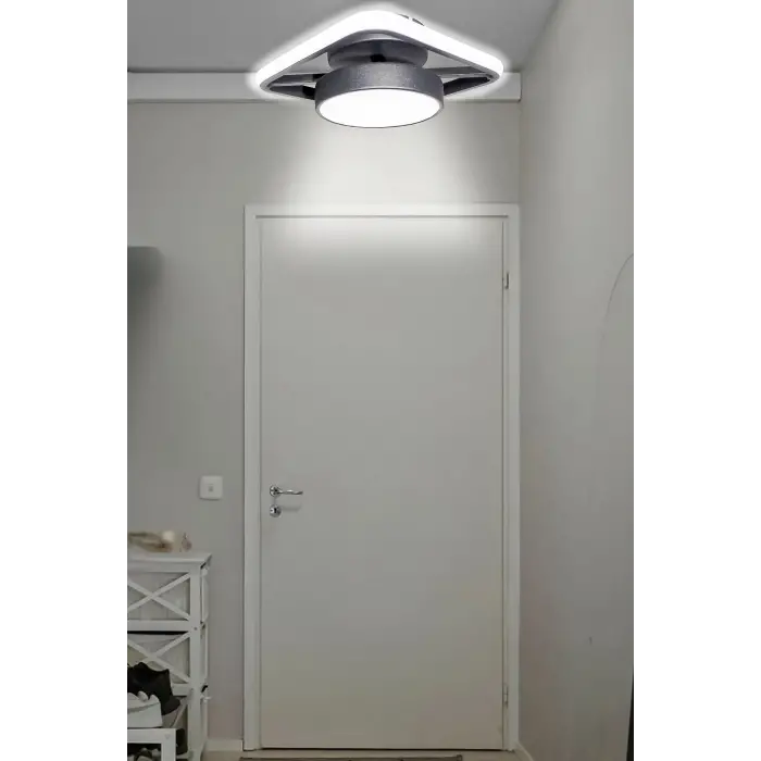 Tekli Siyah, Enerji Tasarruflu Beyaz Işık Modern LED Avize