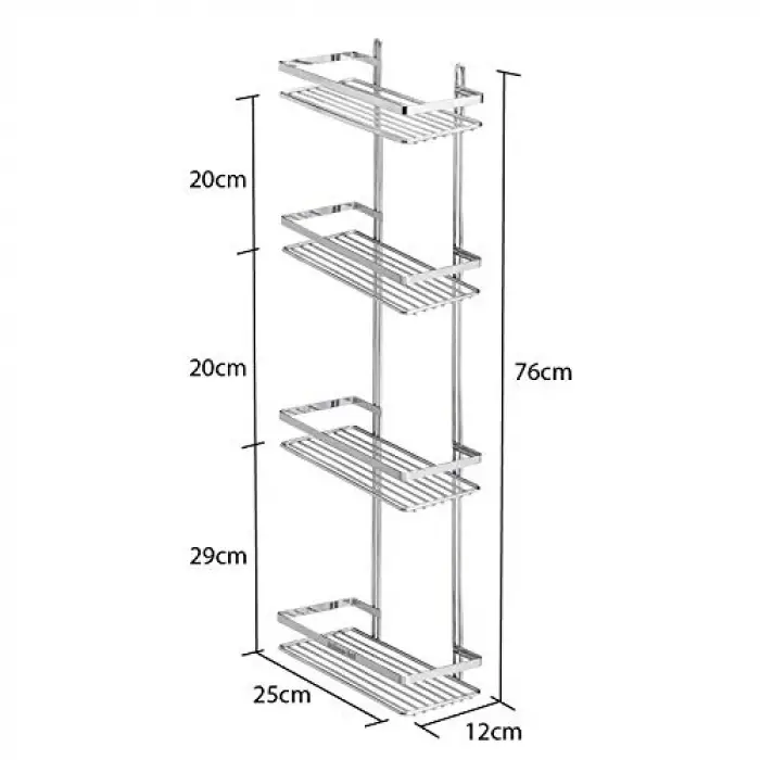 tekno-tel ES060 Duş Rafları, Krom