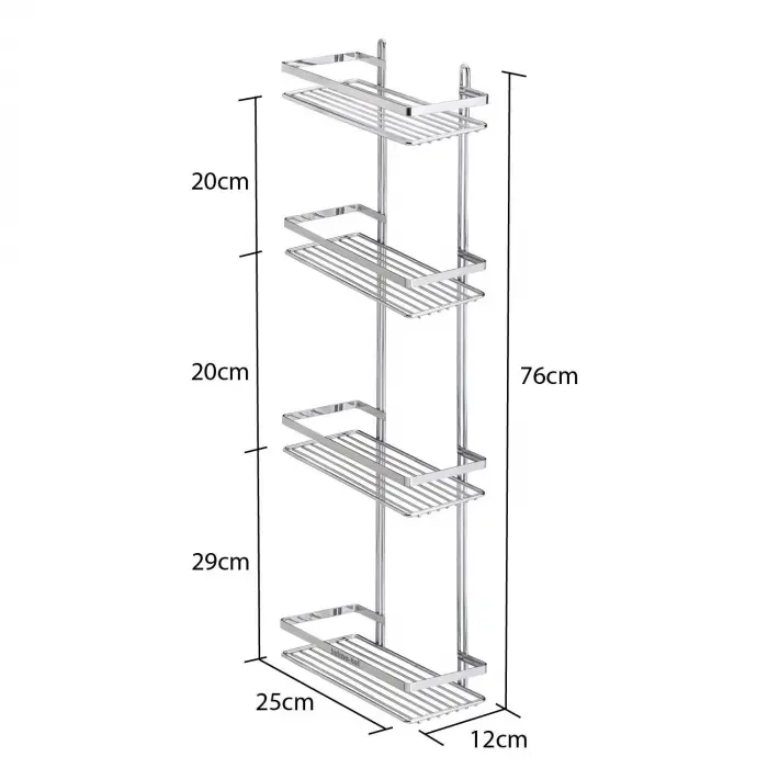 tekno-tel ES060 Duş Rafları, Krom