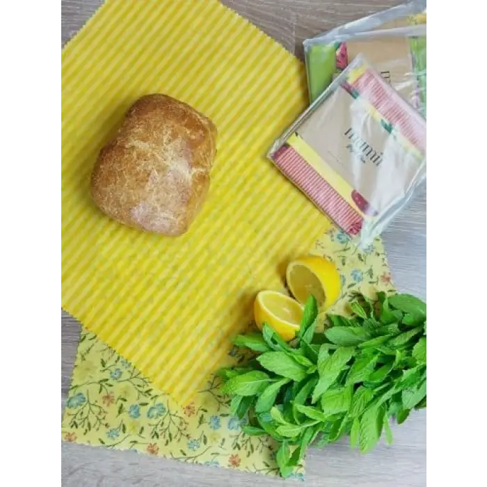 Tekrar Kullanılabilen Balmumlu Kumaş Bezi