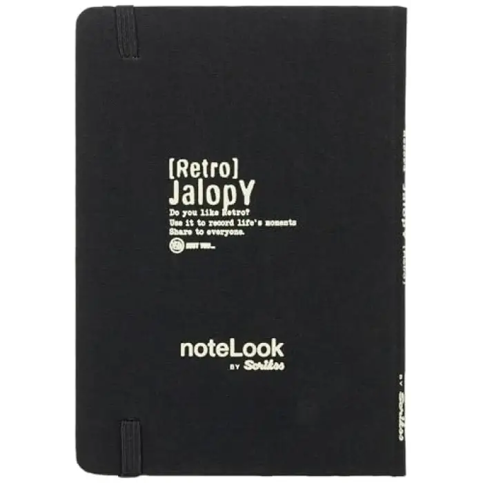 Tekstil Kapaklı Çizgili Defter A6, Beyaz