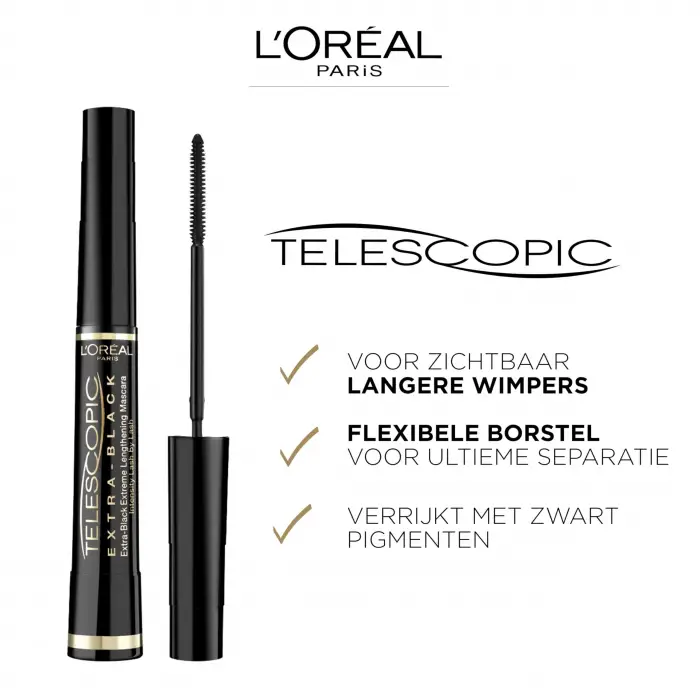 Telescopic Carbon Black Maskara - Extra Siyah