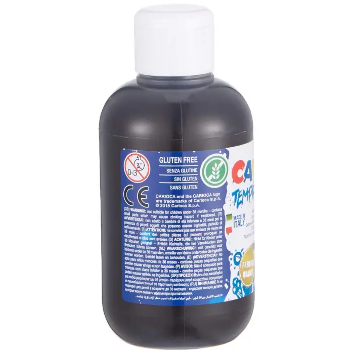 Tempera Suluboya Süper Yıkanabilir Siyah 250 Ml