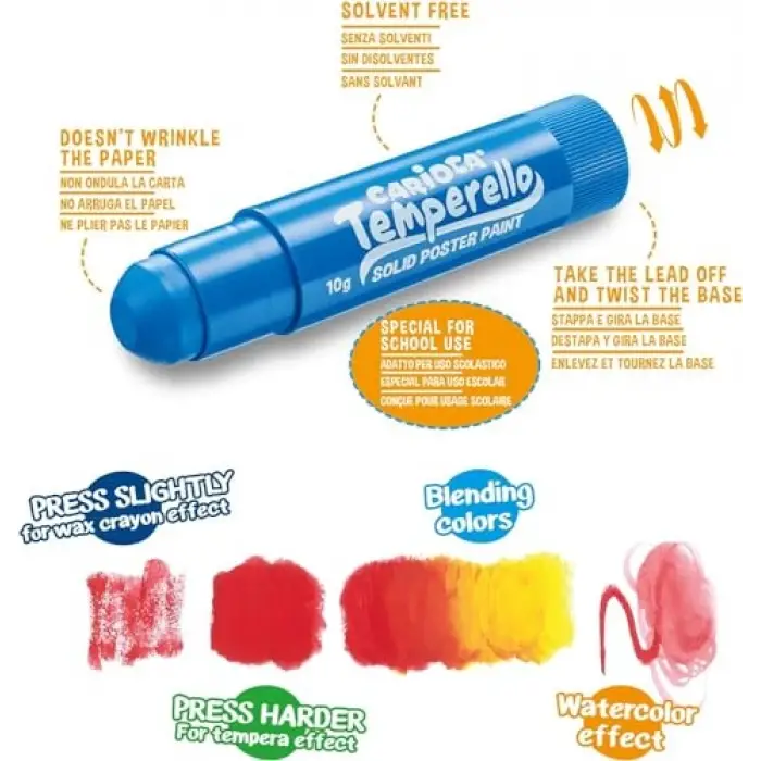 Temperello Stick Poster Boyama Kalemi 12Li