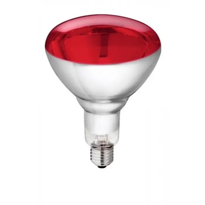 Temperli Cam Lamba, 150 W 240 V Kırmızı